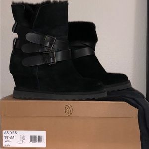 ASH shearling ankle boots